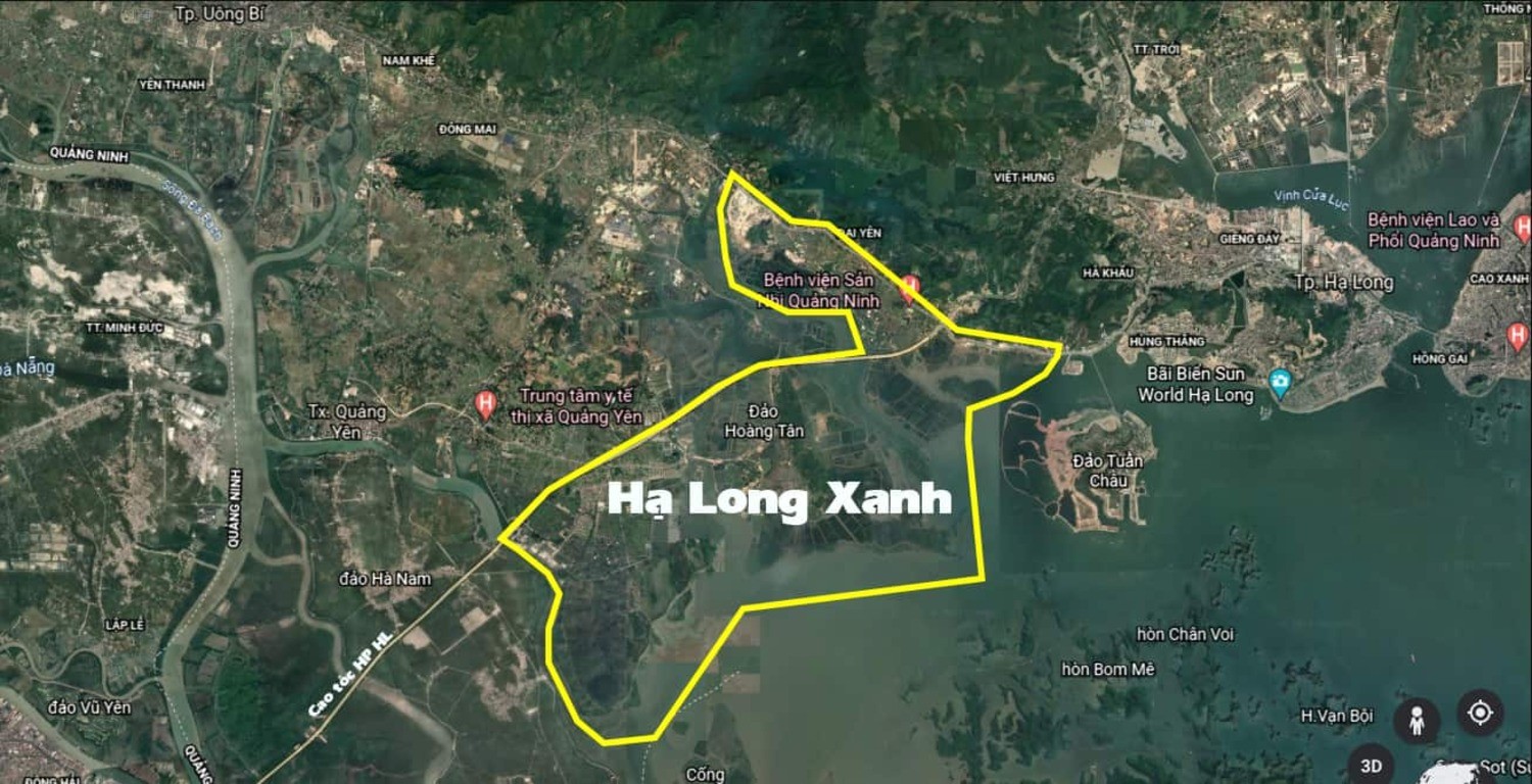 Bản đồ vị trí Vinhomes Hạ Long Xanh tại Quảng Ninh